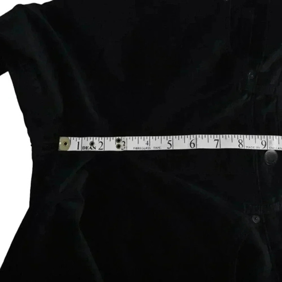 Banana Republic Skinny Velvet  Pant Mid Rise Black Size 28 - Picture 9 of 11